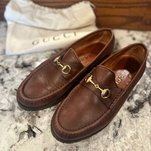 Gucci horsebit leather loafers